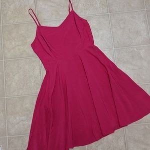 NWT Magenta Pink Fit and Flare Dress Size M